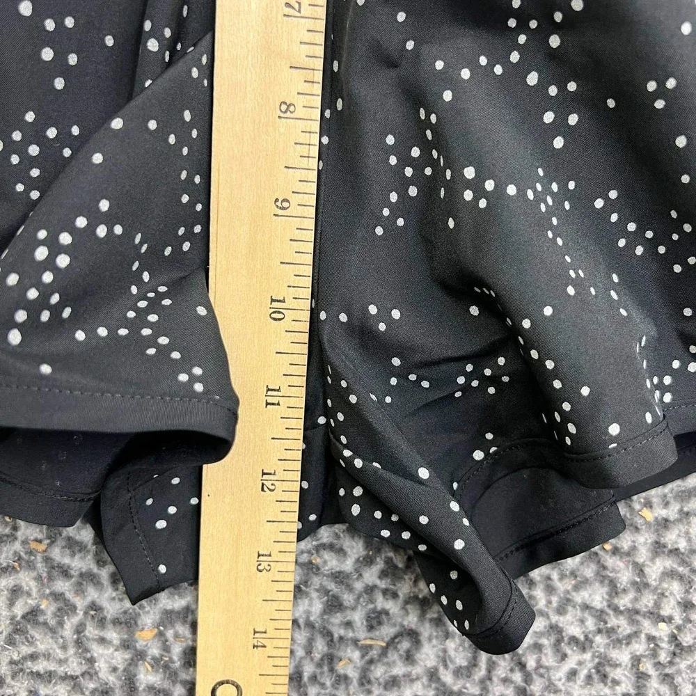 Nike Georgia Bulldogs Dri-Fit Running Shorts Women Medium Black Polka Dot New M
